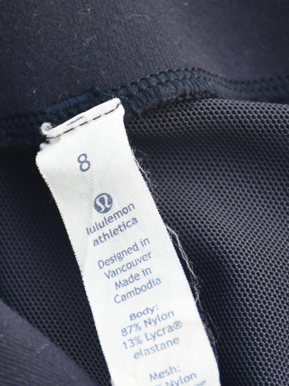 Lululemon Define Jacket, Luon, Navy, Size 8 - Picture 4 of 4